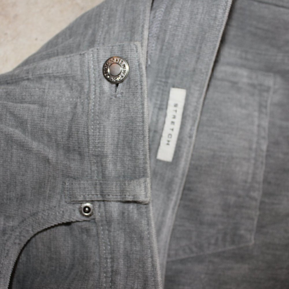 Jones New York Grey Corduroy Soft Stretch Size 14 5-Pocket Bootcut Pants - Picture 4 of 8